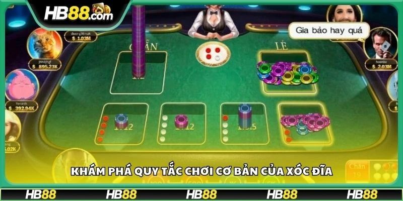 Khám phá quy tắc chơi cơ bản của xóc đĩa