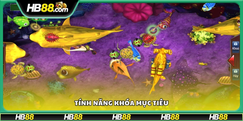 Tính năng khóa cá hỗ trợ săn boss hiệu quả